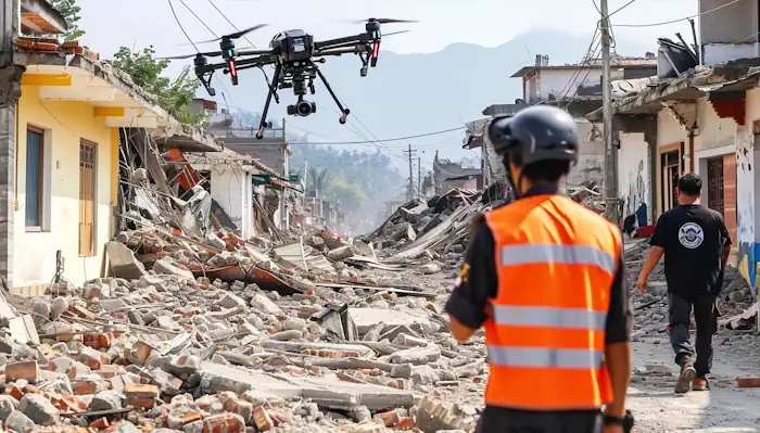 Drone Searching for Earthquake Victims