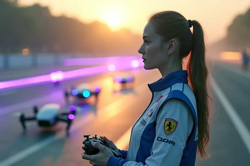 Woman Drone Racing Pilot